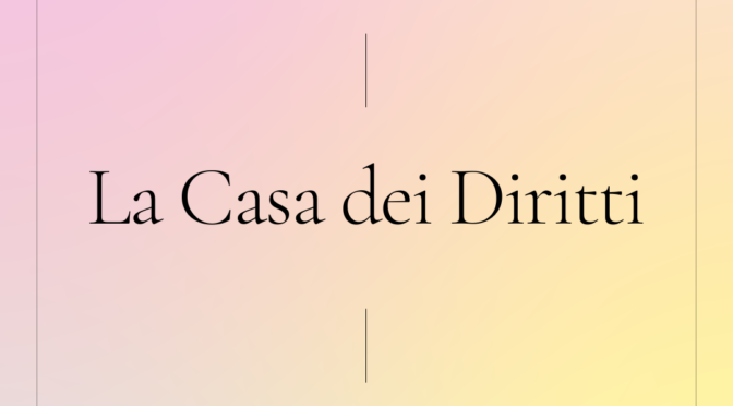 Sportello ascolto “La Casa dei Diritti”