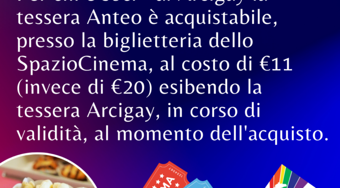 Convenzione Anteo SpazioCinema