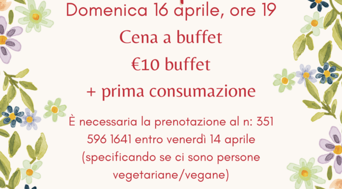 #maledettaprimavera – Cena sociale